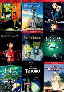 The Best of Miyazaki Collection (9 Pack) ~ My Neighbor Totoro / Nausicaa Of The Valley Of The Wind / Whisper of The Heart / Kiki's Delivery Service / Howl's Moving Castle / The Cat Returns / Porco Rosso / Castle In The Sky / Spirited Away (9 films,