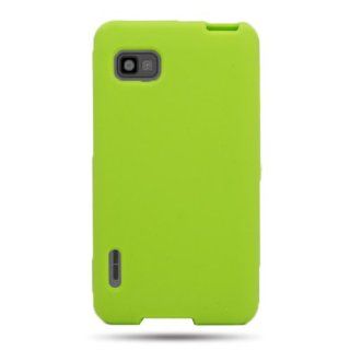 CoverON Soft Silicone NEON GREEN Skin Cover Case for LG LS720 OPTIMUS F3 [WCL958]: Cell Phones & Accessories