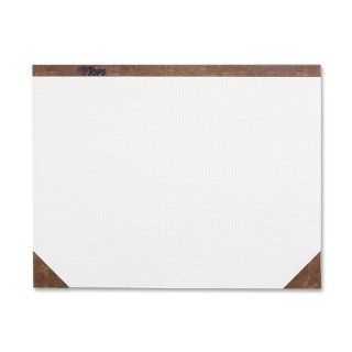 TOPS Desk Pad, 22 x 17 Inches, White, Quad Rule (4 x 4), 50 Sheets per Pad (7950)  Office Desk Pad Calendars 