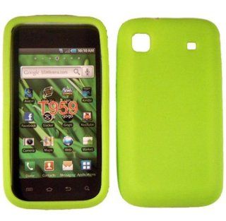 Neon Green Silicone Jelly Skin Case Cover for Samsung Vibrant T959: Cell Phones & Accessories