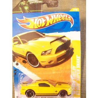 Hot Wheels 2011 New Models 2010 Ford Shelby GT 500 Super Snake on Green Lantern Card (Yellow) Mattel Toys & Games