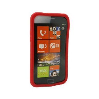 Red Soft Silicone Gel Skin Cover Case for Samsung Focus S SGH I937 Cell Phones & Accessories