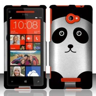 Panda Bear Design Hard Cover Case for Htc 8x Windows Phone Cell Phones & Accessories