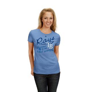 MLB Tampa Bay Rays Coastal Blue Short Sleeve Crew Neck Tee (Large) : Sports Fan T Shirts : Clothing