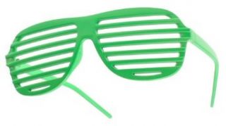 Shutter Aviator Sunglasses Shades  NEON (Green): Clothing