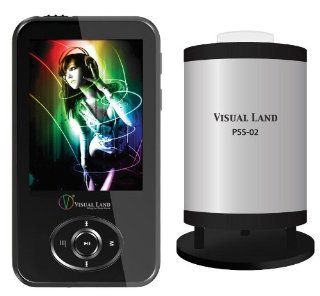 Visual Land ME 964 4GB BLK PSS 02 V Motion Pro 4 GB 2.4 Inch Screen/Video/Music/Games/TV Out/Camera/MicroSD/Speaker with Portable Speaker (Black) : MP3 Players & Accessories