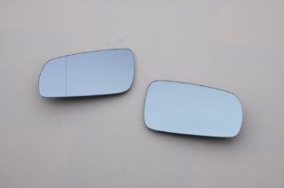 Blue Tinted Blind Spot Aspherical Side Mirror Glass Pair For VW MK4 Golf Jetta 1.8T 2.0 GTI GLI VR6: Automotive