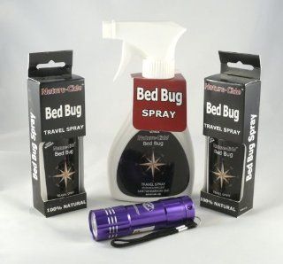 BedBug Detection and Treatment Kit for Home and Travel   Includes Spray & UV Flashlight to Detect Bed Bugs: Health & Personal Care