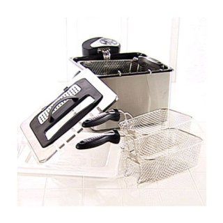 Ultrex 1800 Watt Digital Stainless Steel Double Fryer: Deep Fryers: Kitchen & Dining