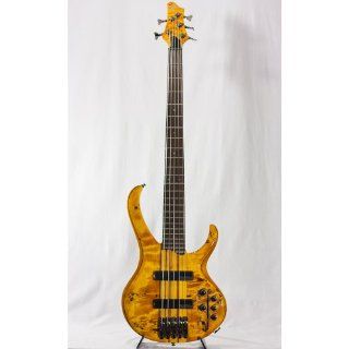 Ibanez BTB 5 String Bass Guitar Amber: Musical Instruments