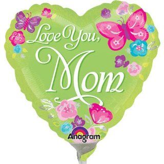 Love You Mom Painterly Micro Foil Balloon (1 per package) Toys & Games