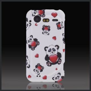 Design Cute Panda Bears Hearts cool hard case cover for HTC Droid Incredible 2 2S G11 6350 S710 Cell Phones & Accessories