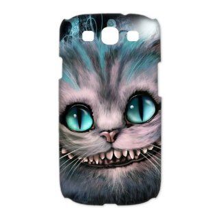 Custom Cheshire Cat 3D Cover Case for Samsung Galaxy S3 III i9300 LSM 955: Cell Phones & Accessories