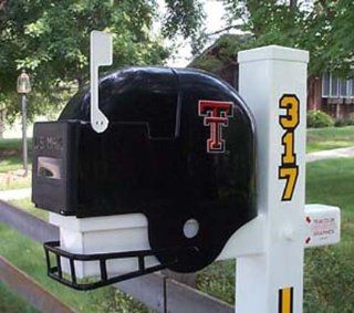 Texas Tech Red Raiders Helmet Style Mailbox : Sports Fan Mailboxes : Sports & Outdoors