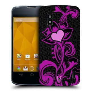Head Case Designs Black Heart Collection Hard Back Case Cover For LG Nexus 4 E960 Cell Phones & Accessories