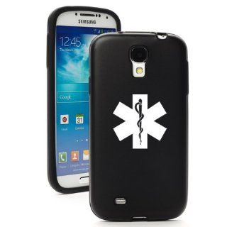 Black Samsung Galaxy S4 S IV i9500 Aluminum & Silicone Hard Back Case Cover KA1281 Star of Life EMT: Cell Phones & Accessories