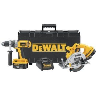 Factory Reconditioned DEWALT DC987SAR Heavy Duty 18 Volt Ni Cad Cordless 2 Tool Combo Kit   Power Tool Combo Packs  