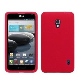 LG Optimus F6 D500 MS500 LGF6 LGD500 Silicone Skin Case Rubber Soft Sleeve Protector Cover (Red) : Mouse Pads : Electronics