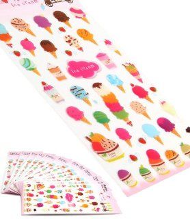 Ice Cream Stickers Set Of 15 Sheets: Office Products
