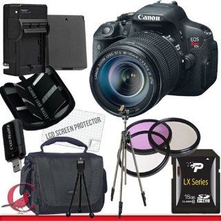 Canon EOS Rebel T5i DSLR Camera with EF S 18 135mm f/3.5 5.6 IS STM Lens 16GB Package 5 : Digital Slr Camera Bundles : Camera & Photo