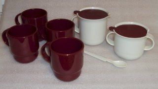 Tupperware Open House Cream and Sugar Set + 4 Microwave Coffee Cups : Everything Else