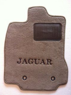Jaguar XF 2009 2010 2011 2012 2013 Custom Carpet Floor Mat Set 4 piece (2 front/2 back)   BEIGE fits 2009 2010 2011 2012 2013   with Heel Pad & JAGUAR monogram embroidered on Front Mats: Automotive
