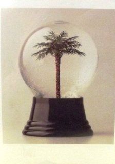 Palm Tree Snow Globe Christmas Cards 10pk  Greeting Cards 