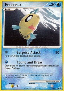 Pokemon Platinum Supreme Victors Single Card Feebas #104 Common [Toy]: Toys & Games