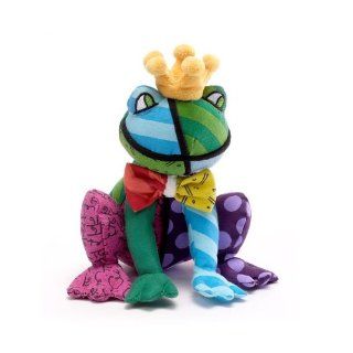Romero Britto Miniature Frederic the Frog Pop Art Stuffed Animal Plush: Toys & Games