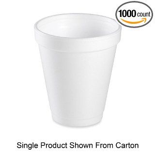 Insulated Styrofoam Cup, 6 oz, 1000/CT, White: Industrial & Scientific