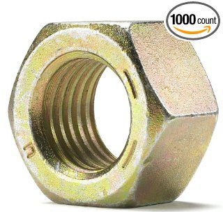 Nucor 9/16 12 Grade 8 Finished Hex Nut USA UNC Alloy Steel / Yellow Zinc Plated, Pack of 1000 Ships FREE in USA: Industrial & Scientific