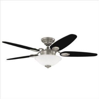 Hunter Fans 28872 / 28873 Paxton Ceiling Fan in Antique Pewter with Reversible Black/Cherry Blades Finish: New Bronze    