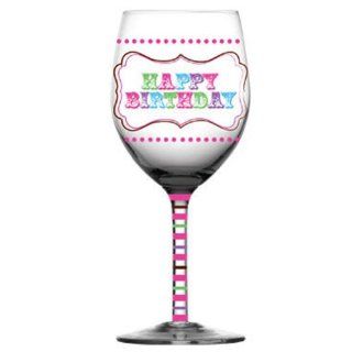 Happy Birthday Wine Glass : Everything Else