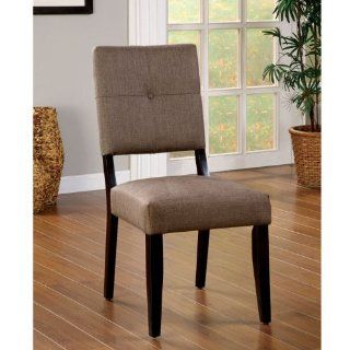 Amari Padded Fabric Dining Chairs   Set of 2: Kitchen & Dining