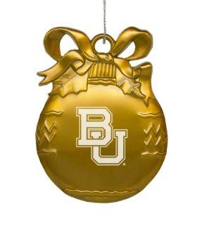 Baylor University   Pewter Christmas Tree Ornament   Gold: Sports & Outdoors