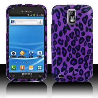Purple Leopard Hard Cover Case for Samsung Galaxy S2 S II T Mobile T989 SGH T989 Hercules: Cell Phones & Accessories