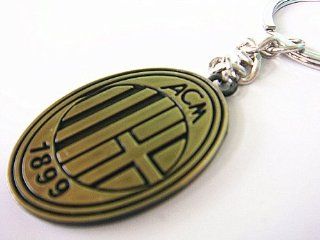 AC Milan Keychain Bronze Metal (2pcs)  Official Footballs  Sports & Outdoors