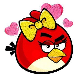 Angry Birds Red Bird Girl w yellow bow Heat Iron On Transfer for T Shirt ~ iphone app game Leader : Everything Else
