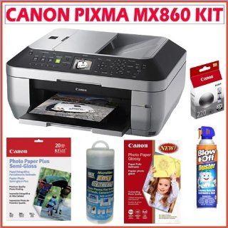 Canon MX860 MX860 Wireless All In One Photo Printer + Extra Canon PGI220 Ink + Canon 85x11 Photo Paper + Canon 4x6 Photo Paper Printer Accessory Kit: Everything Else