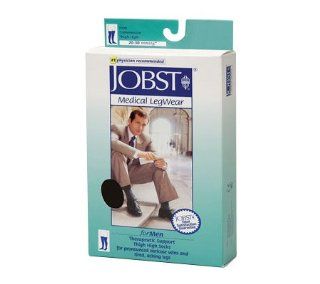Jobst for Men   Closed Toe Thigh High Support Socks   20 30 mmHg: Health & Personal Care