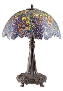 Quoizel TF6034R Laburnum Tiffany Table Lamp, Architectural Bronze    