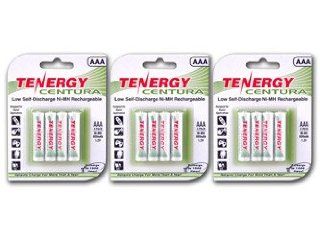 Tenergy Centura AAA Low Self Discharge LSD NiMH Rechargeable Batteries, 3 Cards 12xAAA: Electronics
