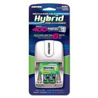 Rayovac Rechargeable Hybrid Charger (AA/AAA) With 2 AA Hybrid (Pre Charge) Nimh Batteries (Pack of 2) Health & Personal Care