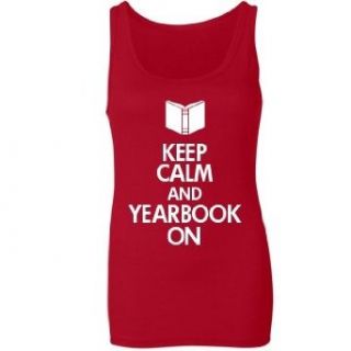 Keep Calm Yearbook On: Junior Fit Bella Longer Length Tank Top at  Womens Clothing store