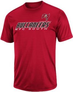 NFL Mens Tampa Bay Buccaneers Short Yardage IV Bright Cardinal Short Sleeve Crew Neck Synthetic Tee : Sports Fan T Shirts : Clothing
