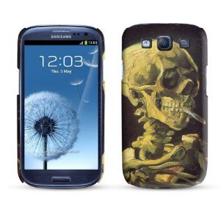 Samsung Galaxy S3 Case Skull with Burning Cigarette, Vincent van Gogh, 1885 Cell Phone Cover: Cell Phones & Accessories