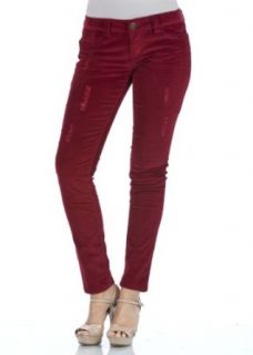 WallFlower Juniors Sassy Skinny Corduroy Pants at  Womens Clothing store: Jeans