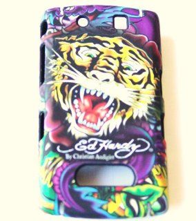 New Ed Hardy By Christian Audigier Yellow Tiger Blackberry Storm 9500 / 9530 + Premium Lcd Screen Guard in Original Box Snap on Cell Phone Case: Cell Phones & Accessories