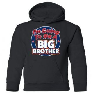 So Relative! I'm Going To Be A Big Brother (Distressed) Kids Hooded Sweatshirt: Clothing