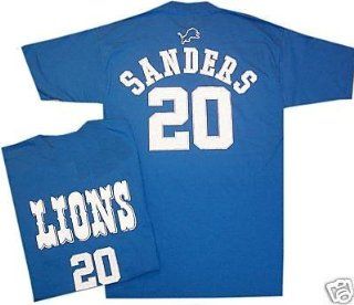 Barry Sanders Detroit Lions Reebok Throwback T Shirt (Medium) : Sports Fan T Shirts : Sports & Outdoors
